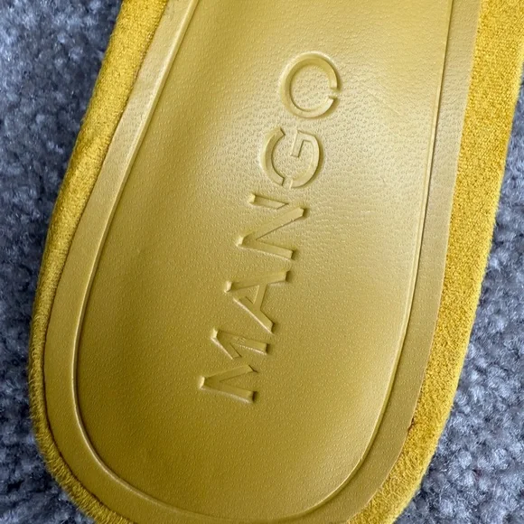 Mango Mustard Suede Mules - Picture 6 of 6